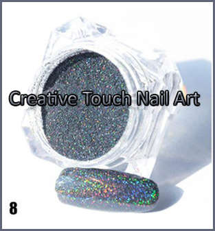 Laser Chrome Holographic Color Effect Nail Art Pigment Powder - 1.5 g Jar