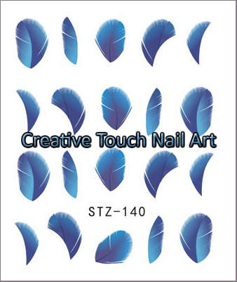 NAIL ART - WATER TRANSFER - FEATHER