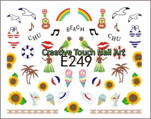 NAIL ART STICKERS - SUMMER BEACH VIBES