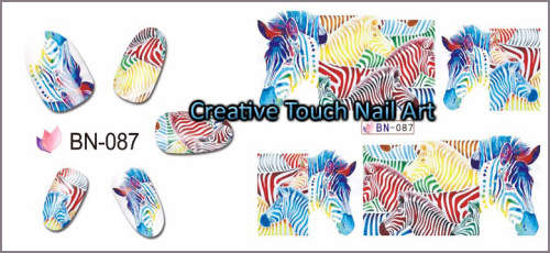 WATER TRANSFER NAIL ART DECAL - ANIMAL PRINT