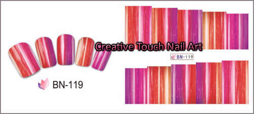 WATER TRANSFER NAIL ART DECAL - COLOR BURST