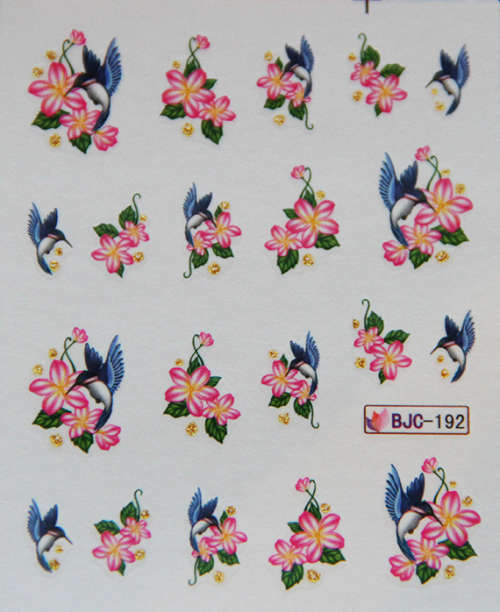 WATER TRANSFER NAIL ART DECAL -  GLITTER SERIES