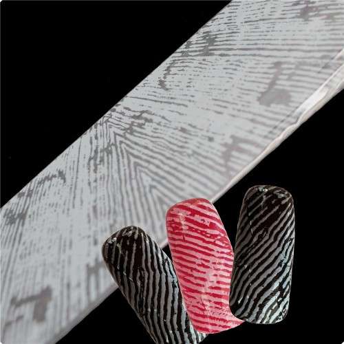 NAIL ART - TRANSFER FOIL -  WHITE  20 X 4 CM