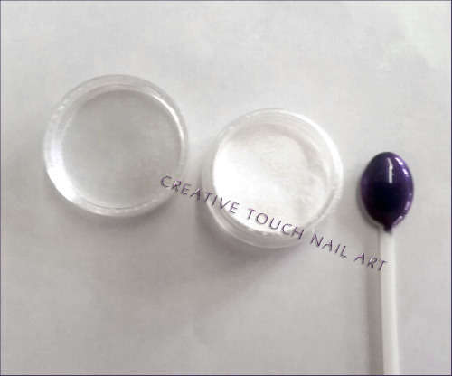 Nail Art Color Chrome Pigment Powder - 1g Jar - Purple