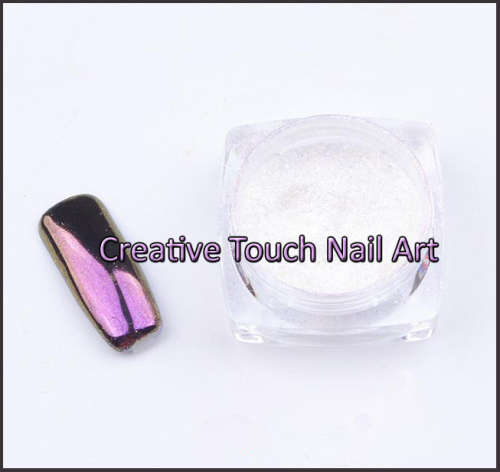 Nail Art Color Chrome Pigment Powder - 1g Jar - Purple