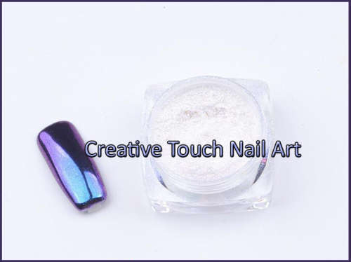 Nail Art Color Chrome Pigment Powder - 1g Jar - Blue