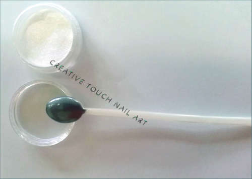 Nail Art Color Chrome Pigment Powder - 1g Jar - Gray Gun Metal