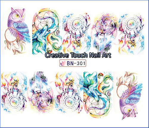WATER TRANSFER NAIL ART DECAL - CATCH YOUR DREAMS