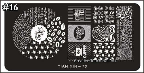 NAIL ART IMAGE STAMPING PLATE (TX-SERIES)