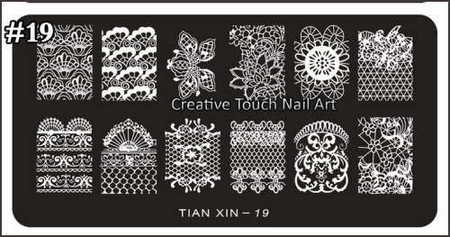 NAIL ART IMAGE STAMPING PLATE (TX-SERIES) ***SALE***