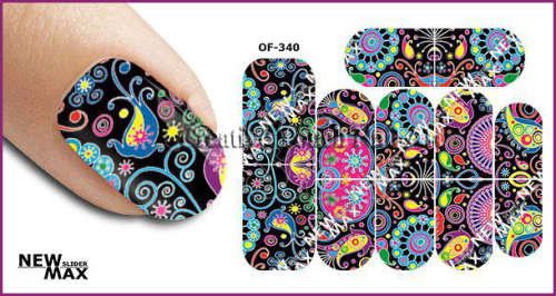 MAX SLIDERS - NAIL ART WATER SLIDER - ABSTRACT