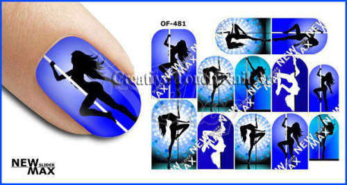 MAX SLIDERS - NAIL ART WATER SLIDER - POLE DANCER