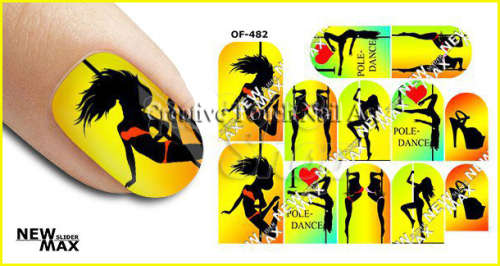 MAX SLIDERS - NAIL ART WATER SLIDER - POLE DANCER