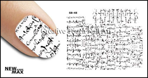 MAX SLIDERS - NAIL ART WATER SLIDER - WORDS