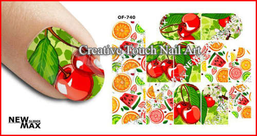 MAX SLIDERS - NAIL ART WATER SLIDER - CHERRY