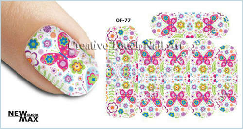 MAX SLIDERS - NAIL ART WATER SLIDER - BUTTERFLY