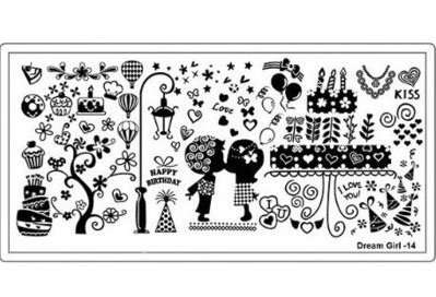 NAIL ART IMAGE STAMPING PLATE (DREAM GIRL SERIES) ***SALE***