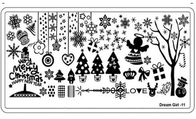 NAIL ART IMAGE STAMPING PLATE (DREAM GIRL SERIES) ***SALE***