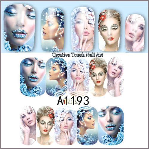 WATER TRANSFER NAIL ART DECAL - SNOW QUEEN