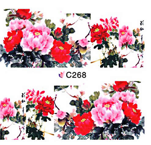NAIL ART - WATER TRANSFER - FLOWERS