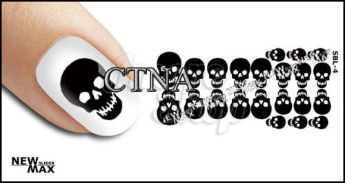 MAX SLIDERS - NAIL ART WATER SLIDER - SKULLS