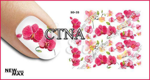 MAX SLIDERS - NAIL ART WATER SLIDER - ORCHID