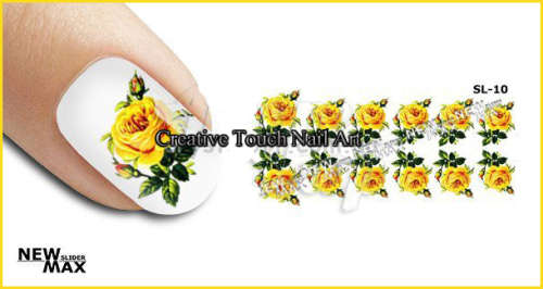 MAX SLIDERS - NAIL ART WATER SLIDER - ROSES