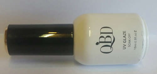 QBD - SOAK OFF - UV GLAZE  NON WIPE TOP COAT - 15ml