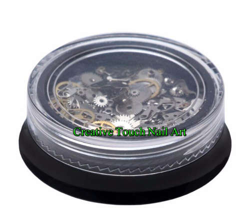 RETRO STEAM PUNK NAIL ART REAL GEARS  ***SALE***