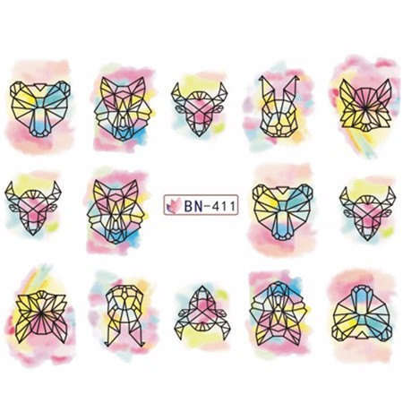 NAIL ART/NAIL ART DECAL/NAIL ART WATER TRANSFER DECALS ORIGAMI