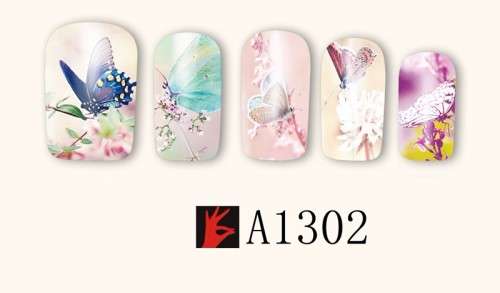 NAIL ART - WATER TRANSFER DECALS - BUTTERFLY