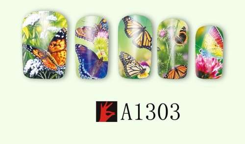 NAIL ART - WATER TRANSFER DECALS - BUTTERFLY
