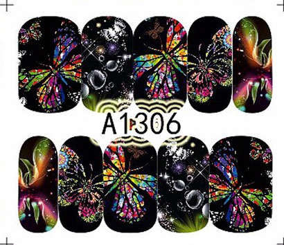 NAIL ART - WATER TRANSFER DECALS - BUTTERFLY
