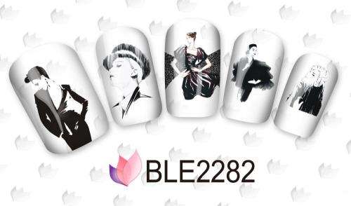 NAIL ART - WATER TRANSFER DECALS - WOMAN FASHION