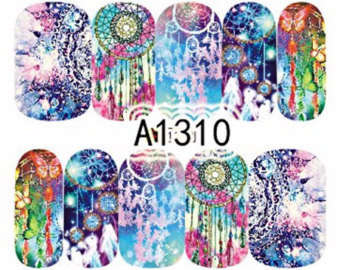 NAIL ART - WATER TRANSFER DECALS - DREAMCATCHER