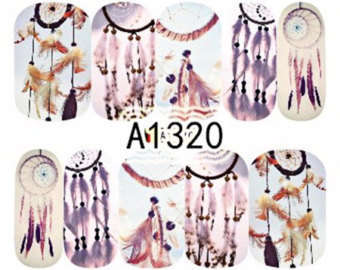 NAIL ART - WATER TRANSFER DECALS - DREAMCATCHER