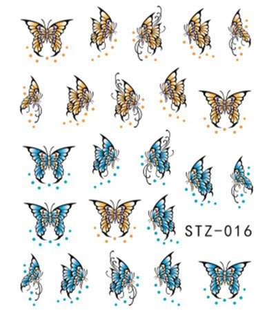 NAIL ART - Water Transfer Decals Butterfly Sliders For Nail Art