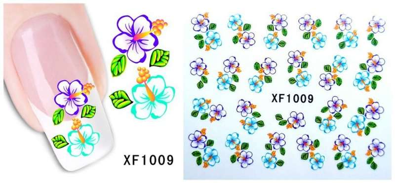 Nail art water transfer stickers decals for nails