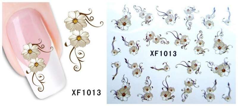 Nail art water transfer stickers decals for nails