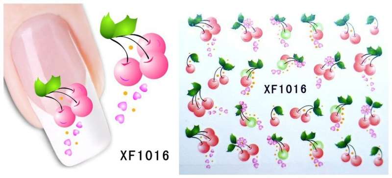 NAIL ART - Water Transfer Decals Flower Sliders For Nail Art