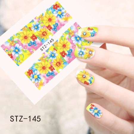 NAIL ART - Water Transfer Decals Flowers