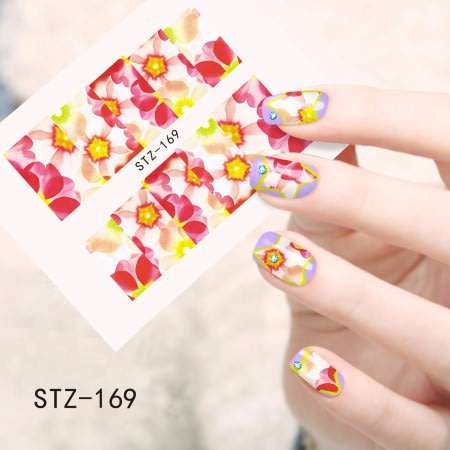 NAIL ART - Water Transfer Decals Flowers