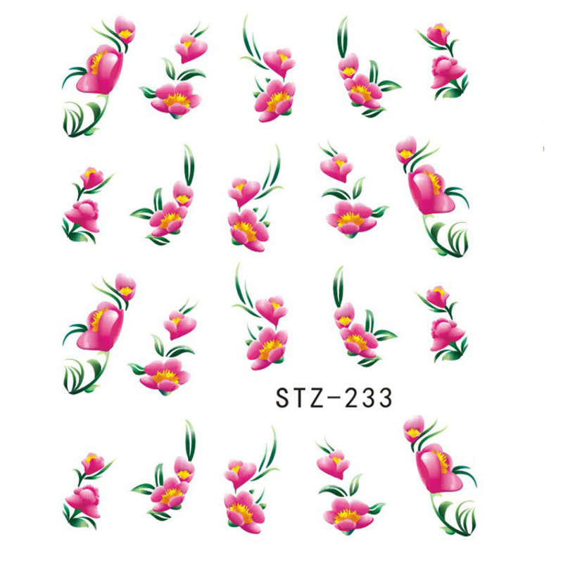 NAIL ART - Water Transfer Decals Flowers