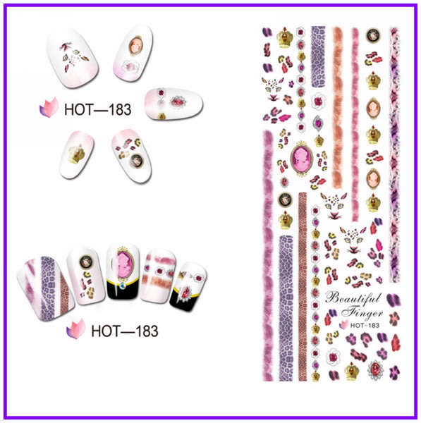 NAIL ART - Leopard Print Water Transfer Nail Art