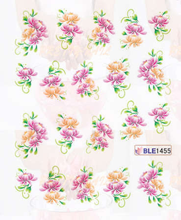 NAIL ART - Water Transfer Flowers Nail Art