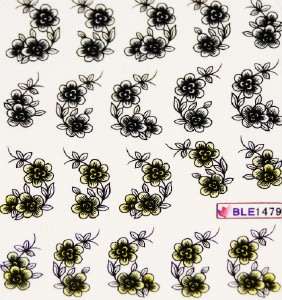 Water decal nail art water transfer stickers for nails