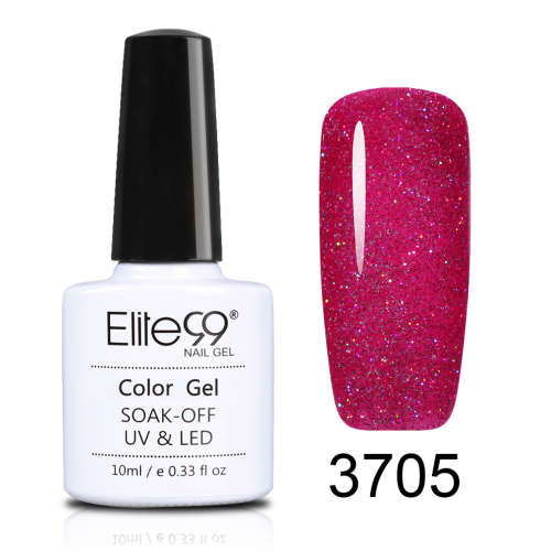 Gelish Nail Art Soak Off Gel Fuchsia Bling Gel Polish - 10ml
