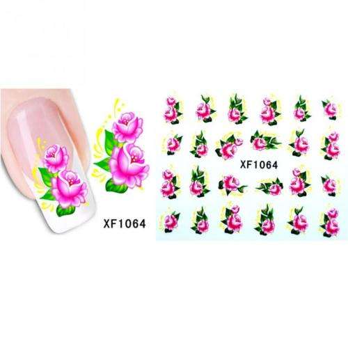 NAIL ART - Floral Water Transfer Nail Art