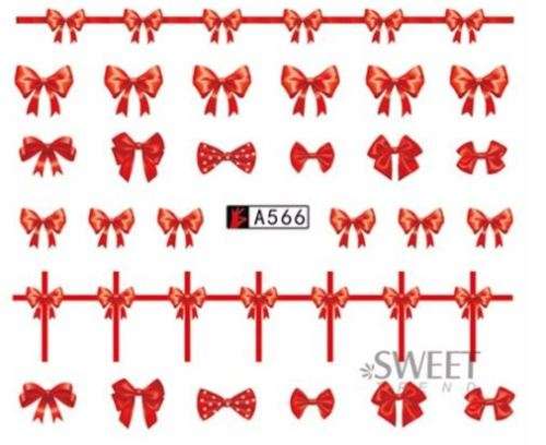 NAIL ART - Bows Nail Art Water Transfer Nail Stickers