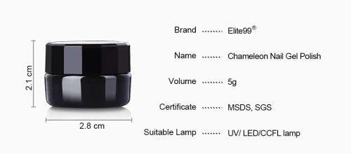 NAIL GEL - Elite Chameleon Nail Gel Polish - 5g